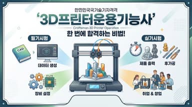3D프린터운용기능사 자격증 정리 – 4차 산업혁명 시대의 실무형 기능사