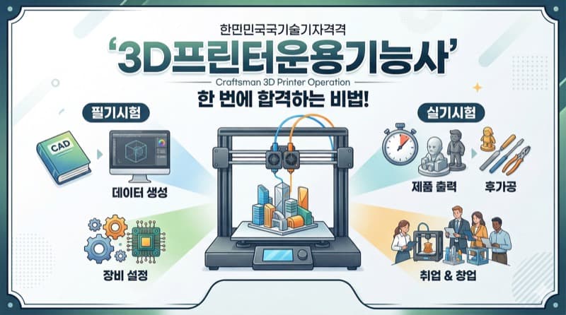 3D프린터운용기능사 자격증 정리 – 4차 산업혁명 시대의 실무형 기능사