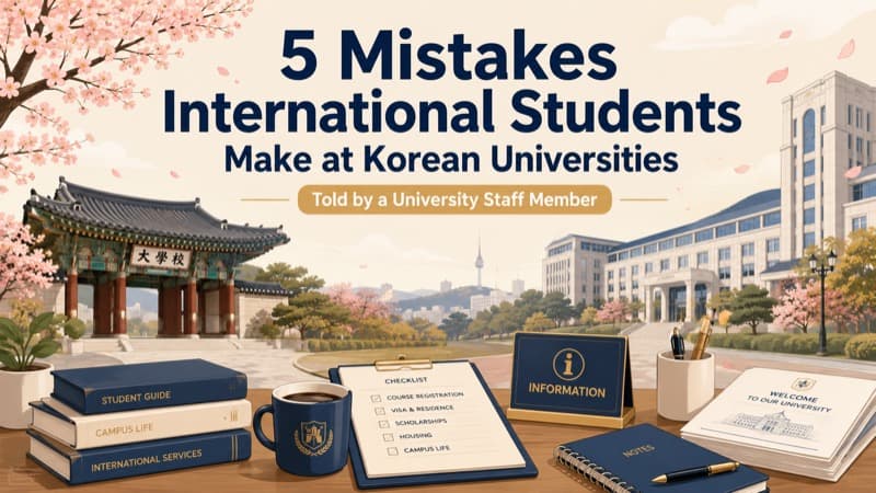 5 Mistakes International Students Make at Korean Universities (Told by a University Staff Member)