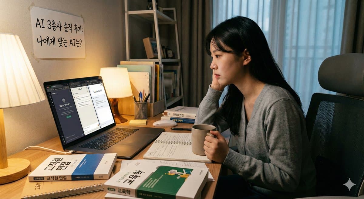 교직원 취업 준비, AI 3총사 써보고 느낀 솔직 후기