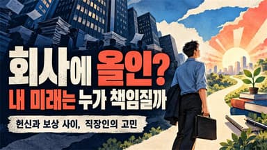 회사는 내 인생을 책임지지 않는데, 왜 회사에 올인하라고 할까?