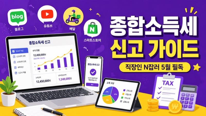 종합소득세 신고 완벽 가이드, 부업·N잡러 시대의 필수 상식