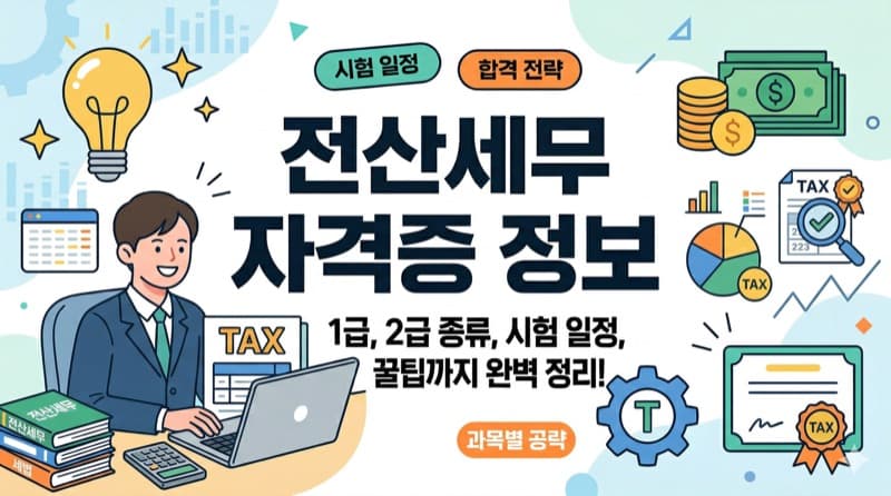전산세무 자격증 정리 – 전산회계의 다음 단계, 회계직 취업의 실질적 무기