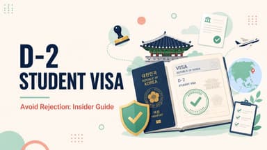 Korea D-2 Student Visa Guide: Common Rejection Reasons and How to Solve Them