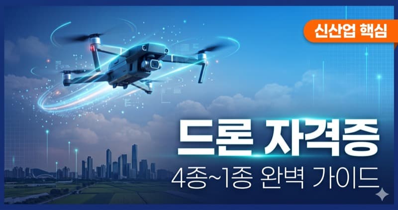 드론 자격증 정리 – 신산업 핵심 자격, 4종부터 1종까지 종류별 완전 가이드