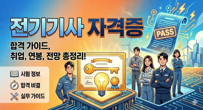 전기기사 자격증 정리 – 전기 분야 최종 목표, 시험 난이도부터 공기업 취업 전망까지