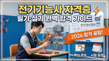 전기기능사 자격증 정리 – 시험 과목, 실기 작업형 준비, 합격률, 취업 전망까지