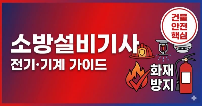 소방설비기사 자격증 완벽 정리 – 건물 안전의 핵심, 전기·기계 분야 필수 자격 가이드