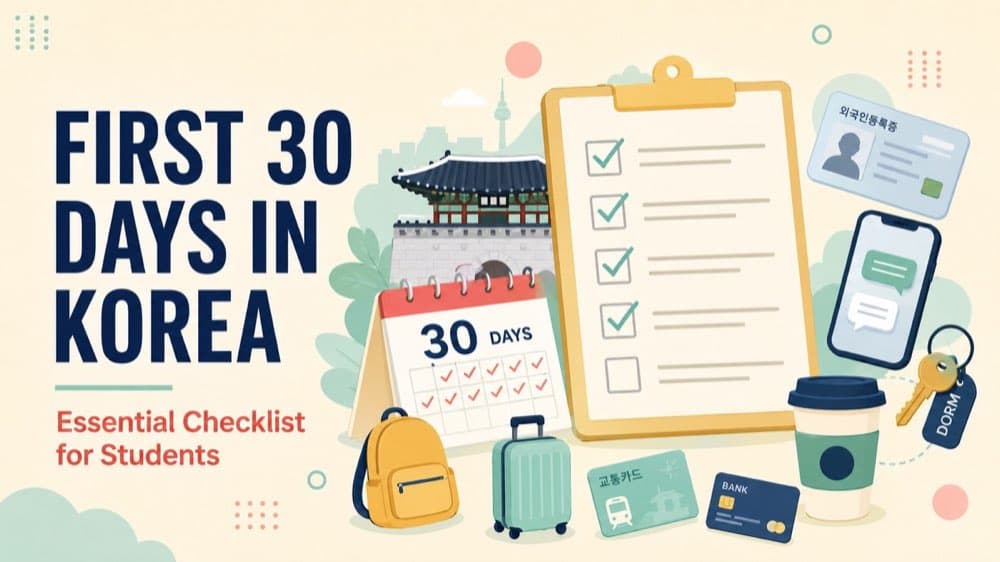 Your First 30 Days in Korea: The Essential Admin Checklist for International Students