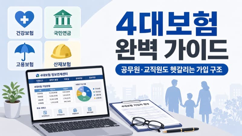 4대보험 완벽 가이드, 공무원·교직원도 헷갈리는 가입 구조 정리