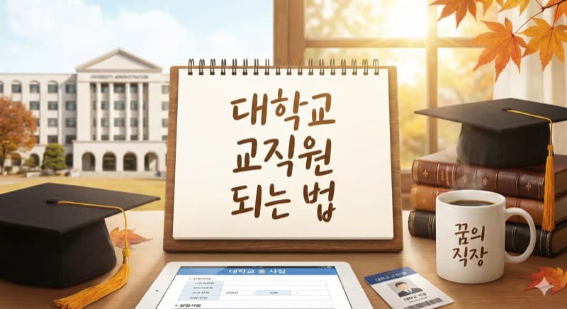대학교 교직원 되는 법 – 사립대·국립대 채용 루트 총정리