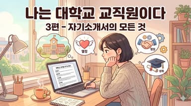 나는 대학교 교직원이다 3편 — 빈 화면 앞에서, 자기소개서와의 기나긴 싸움