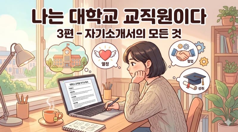 나는 대학교 교직원이다 3편 — 빈 화면 앞에서, 자기소개서와의 기나긴 싸움