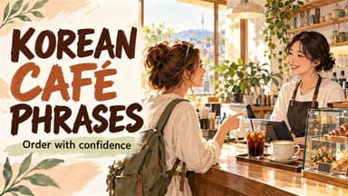 Korean Café Phrases: What to Say, What Staff Ask, and How to Answer