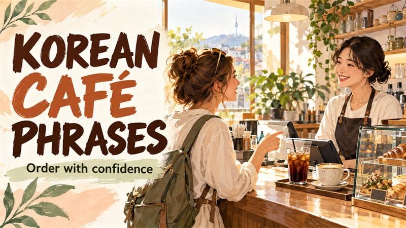 Korean Café Phrases: What to Say, What Staff Ask, and How to Answer