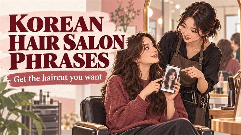 Korean Hair Salon Phrases: How to Ask for a Haircut You Actually Want