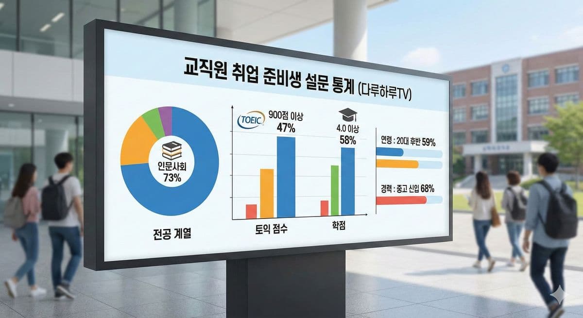 교직원 취업 준비생 실태 조사 - 나의 경쟁자들은 누구? (설문조사 종합 분석)