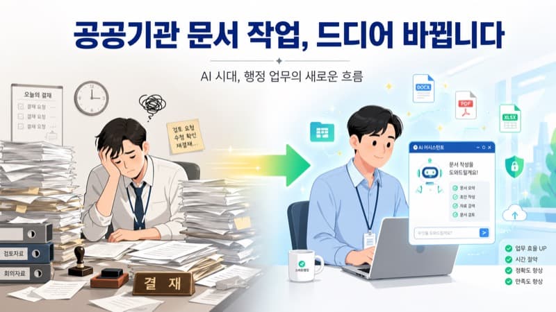 공공기관 문서 작업, 드디어 바뀝니다 — AI 시대 행정 업무의 새로운 흐름