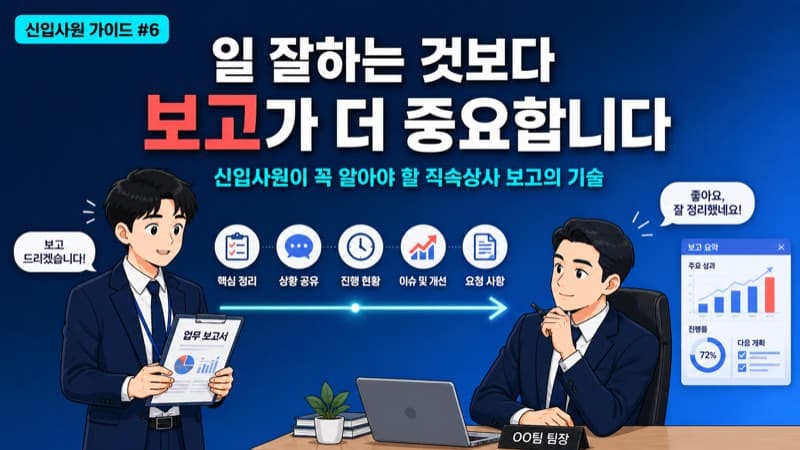 신입사원이 꼭 알아야 할 보고의 기술 - "일 잘하는 것"보다 더 중요합니다