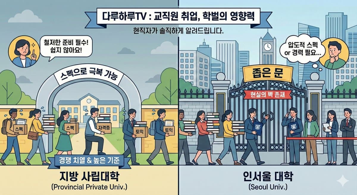 "인서울 아니면 교직원 못 하나요?" 학벌의 영향력, 현직자가 솔직하게 알려드립니다