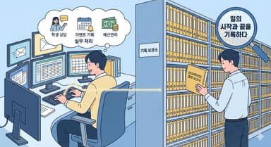 "컴퓨터 앞에서 뭐 하세요?" 정규직 교직원 업무의 본질 2가지