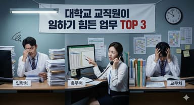 대학교 교직원 업무 중 가장 힘든 보직 TOP 3