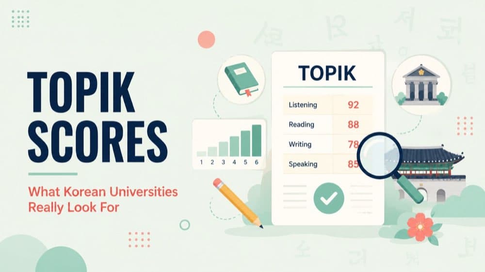 TOPIK Scores and Korean University Admissions: How They Actually Get Evaluated