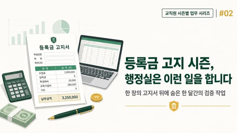 등록금 고지 시즌, 대학교 행정실은 이런 일을 합니다 (현직자 경험담)