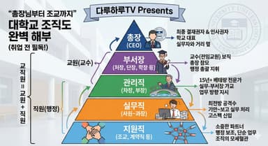 "총장님부터 조교까지" 대학교 조직도 완벽 해부 (취업 전 필독!)
