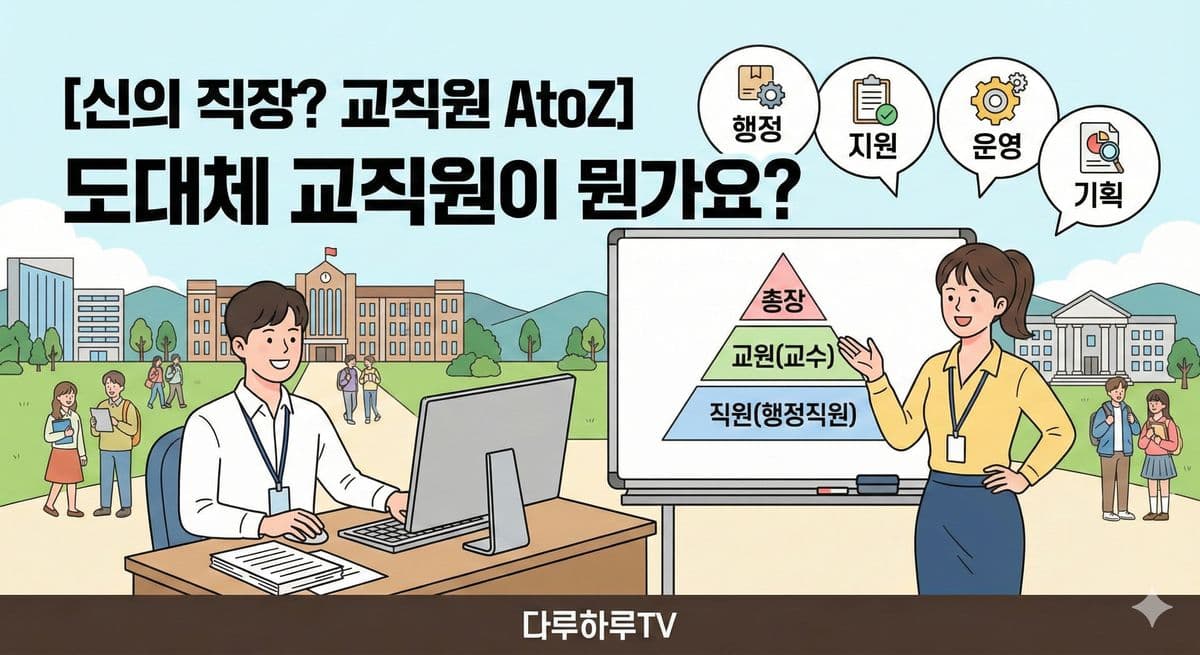 신의 직장? 대학교 교직원, 도대체 뭐 하는 사람인가요? (교직원 취업 AtoZ 시리즈 시작!)