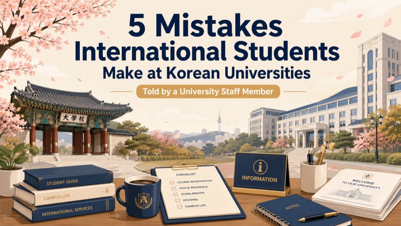 5 mistakes international students make at Korean universities — told by a university staff member