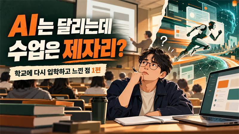 AI는 달리는데 수업은 제자리? 학교에 다시 입학하고 느낀 점 1편