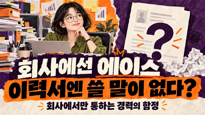 회사에선 에이스, 이력서엔 쓸 말이 없다? 회사에서만 통하는 경력의 함정
