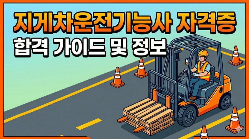 지게차운전기능사 자격증 합격 가이드 및 정보