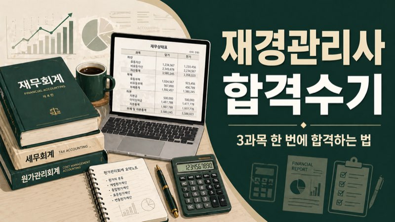 재경관리사 합격수기 3과목 한 번에 합격하는 법