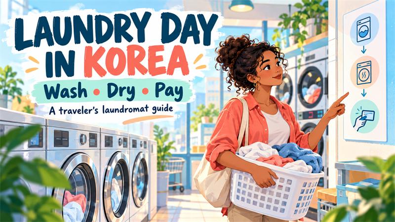 Laundry day in Korea: wash, dry, pay. A traveler's laundromat guide