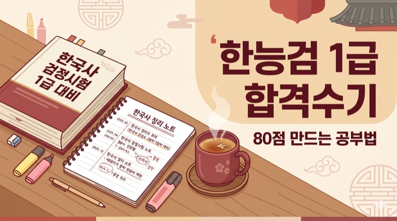 한국사능력검정시험 1급 합격수기