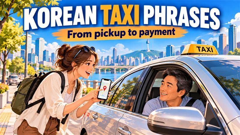 Korean taxi phrases: from pickup to payment