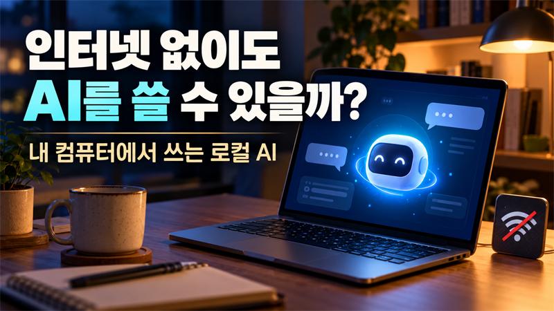 인터넷 없이도 AI를 쓸 수 있을까? 내 컴퓨터에서 쓰는 로컬 AI