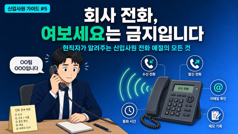 신입사원 전화 예절의 모든 것