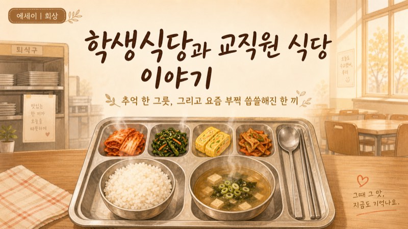 학생식당과 교직원 식당 이야기