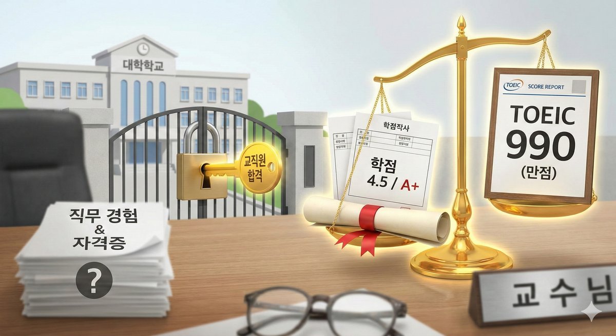 대학교 교직원 취업 토익과 학점