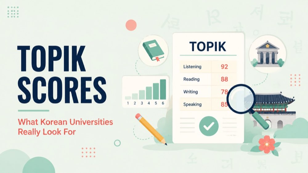 TOPIK scores and Korean university admissions — what universities really look for