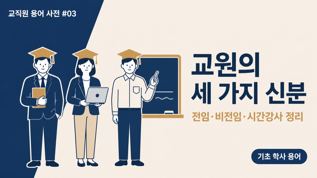 대학교 교원 분류 정리