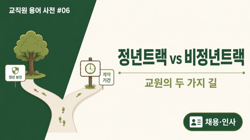 정년트랙 vs 비정년트랙 차이